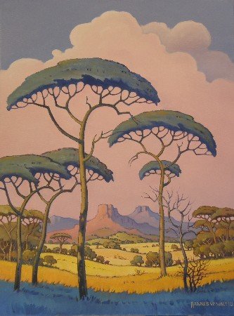 Oil on Stretched Canvas Size: (460x610x18)mm Frame: (640x790x40)mm SOLD 2012 SOUTH AFRICA (Commissioned)